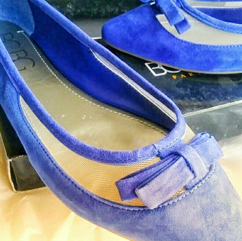 BCBGENERATION Women's Zarine Blue Suede Flats NIB - Picture 8 of 8
